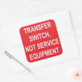 Overdrachtsschakelaar, geen label voor serviceappa (Envelop)