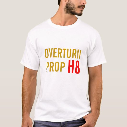 Overdrachtvoorstel 8, Californië T-shirt (Voorkant)