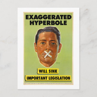 Overdreven hyperbool Briefkaart