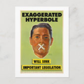 Overdreven hyperbool Briefkaart (Voorkant)