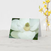 Overdreven magnolia kaart (Gele Bloem)