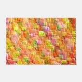 Overdreven puinhoop van in reliëf gemaakte vierkan deurmat (Voorkant)