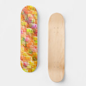 Overdreven puinhoop van in reliëf gemaakte vierkan persoonlijk skateboard (Voorkant)