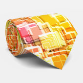 Overdreven puinhoop van in reliëf gemaakte vierkan stropdas (Opgerold)