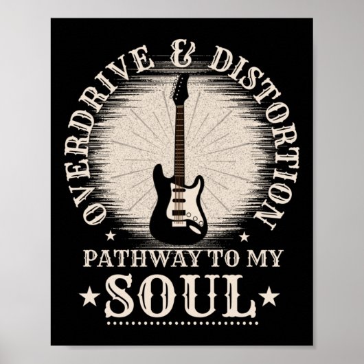overdrive distortion poster (Voorkant)