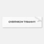 OVERDROOG TYRANNY! BUMPERSTICKER (Voorkant)