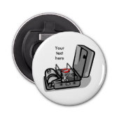  overdrukkachel button flesopener (Voorkant)