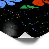 Overdrukplaatje van de Muur van de Liefde van Afro Poster (Hoek)