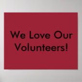 Overeenkomend poster van vrijwilligers (Voorkant)