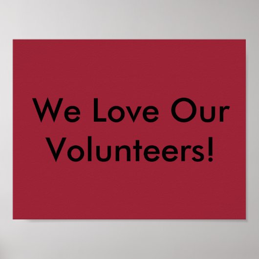 Overeenkomend poster van vrijwilligers (Voorkant)