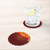 Overeenkomend Thanksgiving Oranje Leaf Name Year P Kartonnen Onderzetters (Insitu)