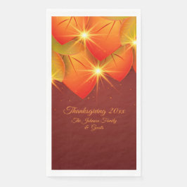 Overeenkomend Thanksgiving Oranje Leaf Name Year P Servet