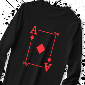 Overeenkomende Ace Diamonds Suit Plays Cards Moder T-shirt
