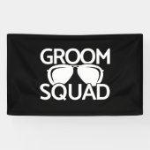 Overeenkomende bruidsjonkers groep vrijgezellenfee spandoek (Horizontaal)