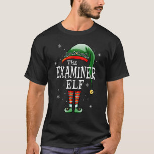 Overeenkomende familie De examinator Elf Kerstmis T-shirt