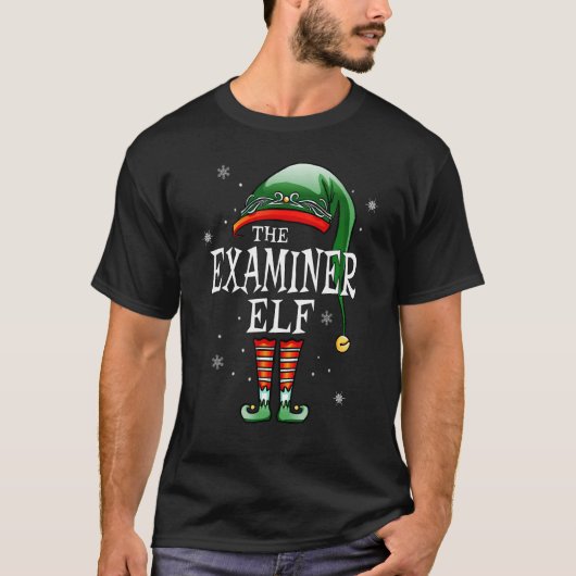 Overeenkomende familie De examinator Elf Kerstmis T-shirt (Voorkant)