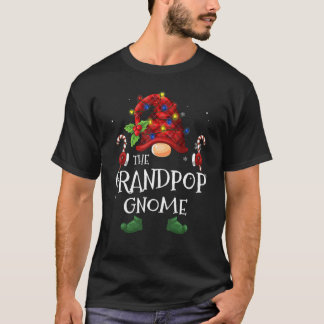 Overeenkomende familie De Grandpop Gnome kerstgroe T-shirt