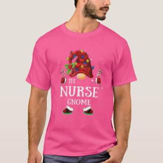 Overeenkomende familie The Nurse Gnome kerstgroep T-shirt