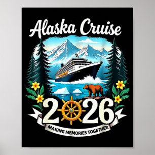 Overeenkomende familie, vrienden en groep Alaska-c Poster