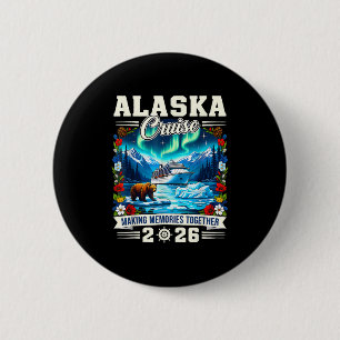 Overeenkomende familie vrienden en groep Alaska C Ronde Button 5,7 Cm
