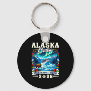 Overeenkomende familie vrienden en groep Alaska C Sleutelhanger