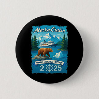 Overeenkomende familie vrienden en groep Alaskan A Ronde Button 5,7 Cm