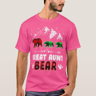 Overeenkomende familiefabalo met groot tante Beer T-shirt