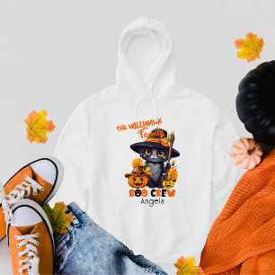 Overeenkomende familienaam Halloween Cat Pumpkin Hoodie