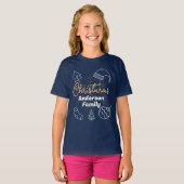Overeenkomende familienaam Kerstmis T-shirt (Voorkant volledig)