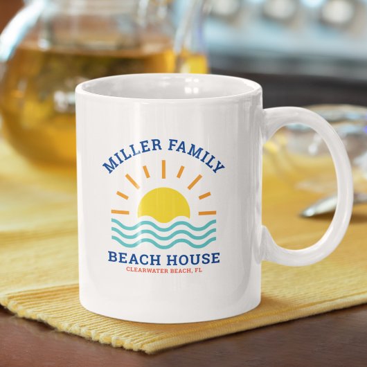 Overeenkomende familienaam Summer Sunset Beach Hou Koffiemok