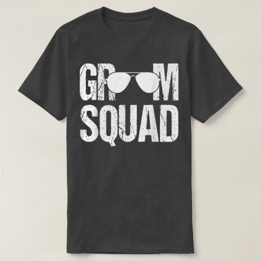 Overeenkomende groep bruidsjonkers Bachelorfeest B T-shirt (Design voorkant)
