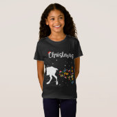 Overeenkomende kerstparen Merry Sick Reindeer Dee T-shirt (Voorkant volledig)