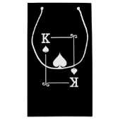 Overeenkomende King Spades Suit Plays Cards Modern Klein Cadeauzakje (Achterkant)