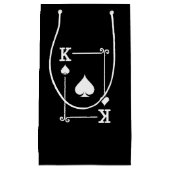 Overeenkomende King Spades Suit Plays Cards Modern Klein Cadeauzakje (Voorkant)