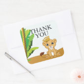 Overeenkomende Lion King-labels Vierkante Sticker (Envelop)