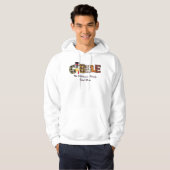 Overeenkomende naam Thanksgiving Paar Turkije Gobb Hoodie (Voorkant volledig)