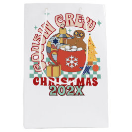 Overeenkomende retro neef/neef crew Kerstmis kinde Medium Cadeauzakje