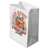 Overeenkomende retro neef/neef crew Kerstmis kinde Medium Cadeauzakje (Achterkant Gekanteld)