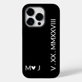 Overeenkomende Romeinse Numerieke iPhone-hoesjes v Case-Mate iPhone Case (Achterkant)