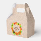 Overeenkomende set Thanksgiving Groen Gold Wreated Bedankdoosjes (Achterkant)