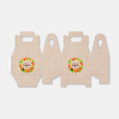 Overeenkomende set Thanksgiving Groen Gold Wreated Bedankdoosjes (Uitgevouwen)