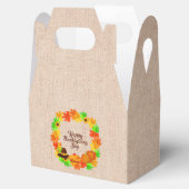 Overeenkomende set Thanksgiving Groen Gold Wreated Bedankdoosjes (Geopend)