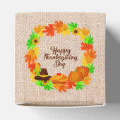 Overeenkomende set Thanksgiving Groen Gold Wreated Bedankdoosjes (Bovenkant)