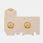 Overeenkomende set Thanksgiving Groen Gold Wreated Bedankdoosjes (Uitgevouwen)