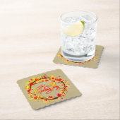 Overeenkomende Thanksgiving herfst lek getallen ge Kartonnen Onderzetters (Insitu)