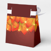 Overeenkomende Thanksgiving Oranje Leaf Name Year  Bedankdoosjes (Achterkant)