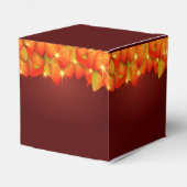 Overeenkomende Thanksgiving Oranje Leaf Name Year Bedankdoosjes (Achterkant)