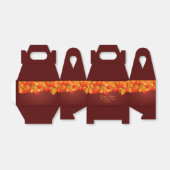 Overeenkomende Thanksgiving Oranje Leaf Name Year Bedankdoosjes (Uitgevouwen)