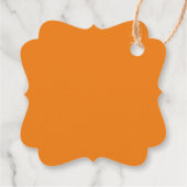 Overeenkomende Thanksgiving Oranje Leaf Name Year  Bedankjes Labels (Achterkant)