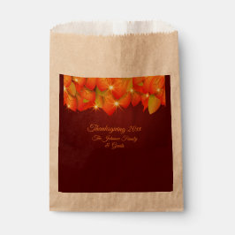 Overeenkomende Thanksgiving Oranje Leaf Name Year  Bedankzakje